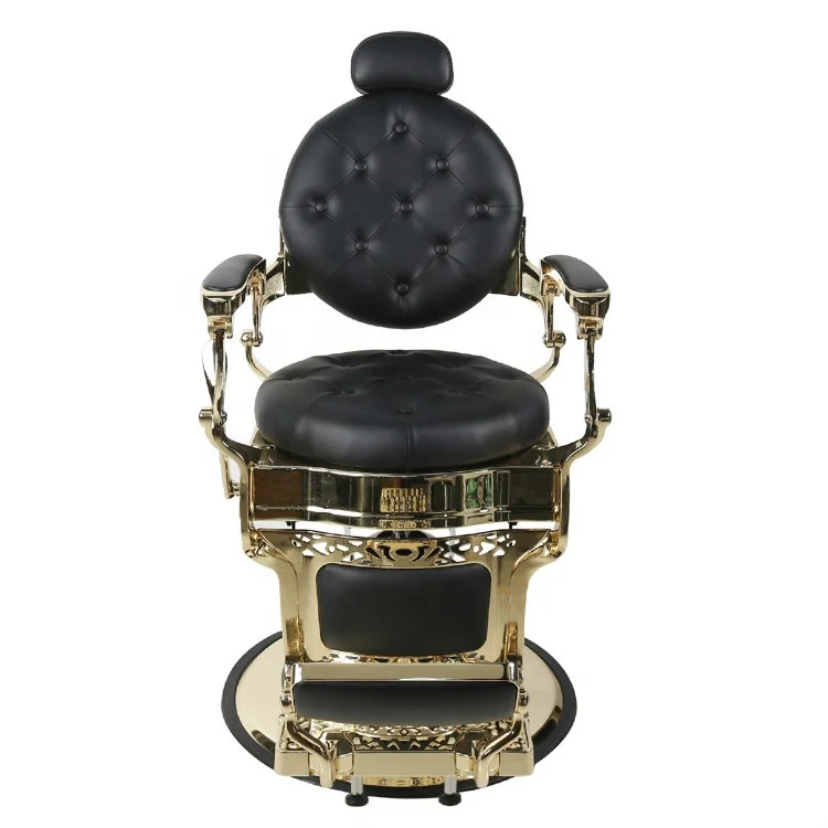 antique barber chair gold black salon chairs barber equiment wholesale factory custom chairs
