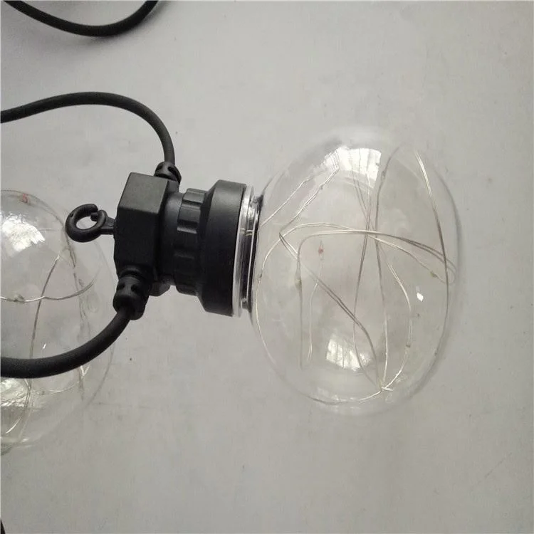high quality G80 Festoon Globe Bulbs Garland Light for indoor room and outdoor decor Globe LED copper wire String Light
