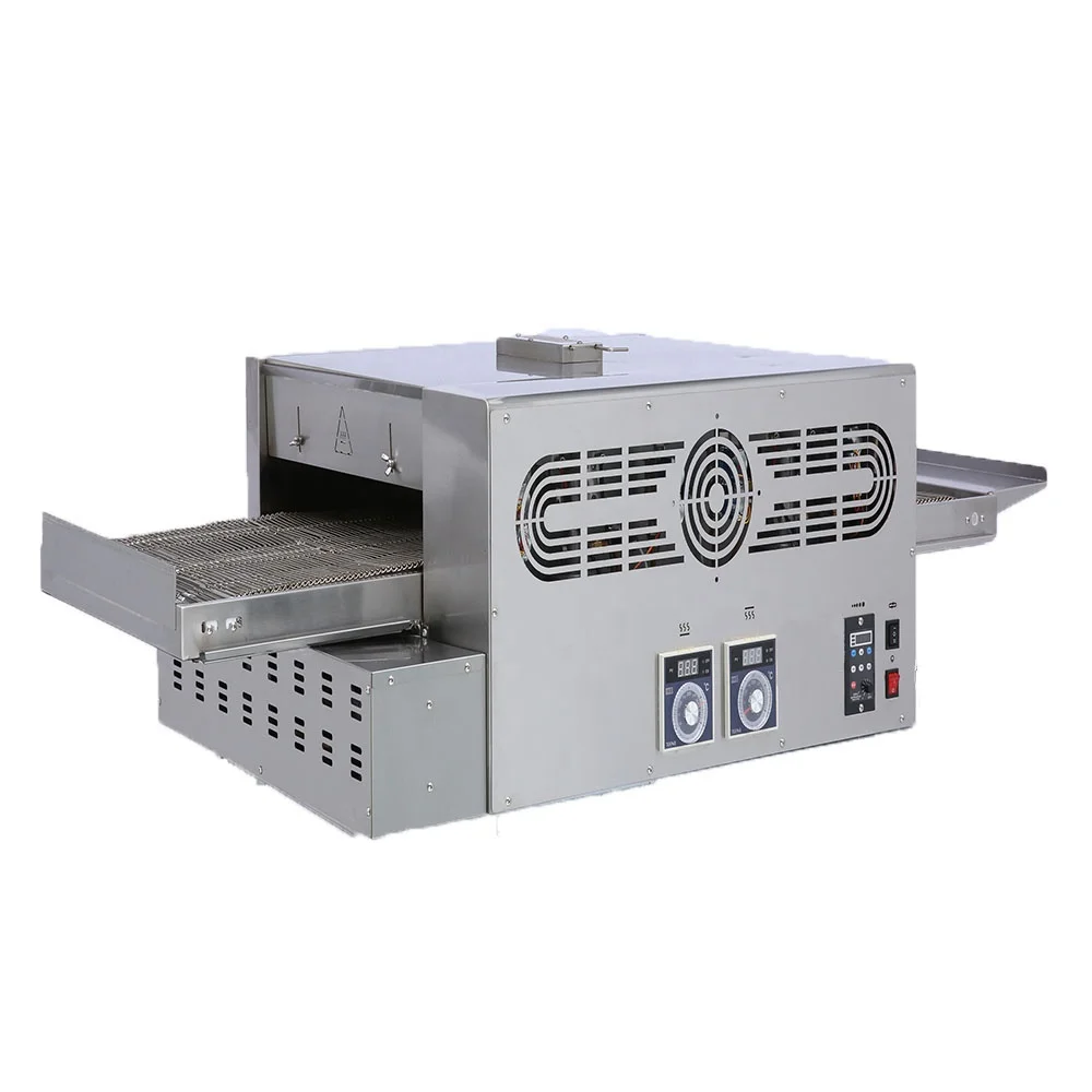 BERDASENA mutilfuctions automatic  maker biscuit machine bakery equipments gas burner conveyor belt pizza oven
