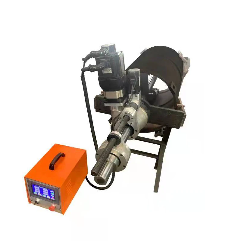 Fully automatic CNC portable electric line boring and welding machine