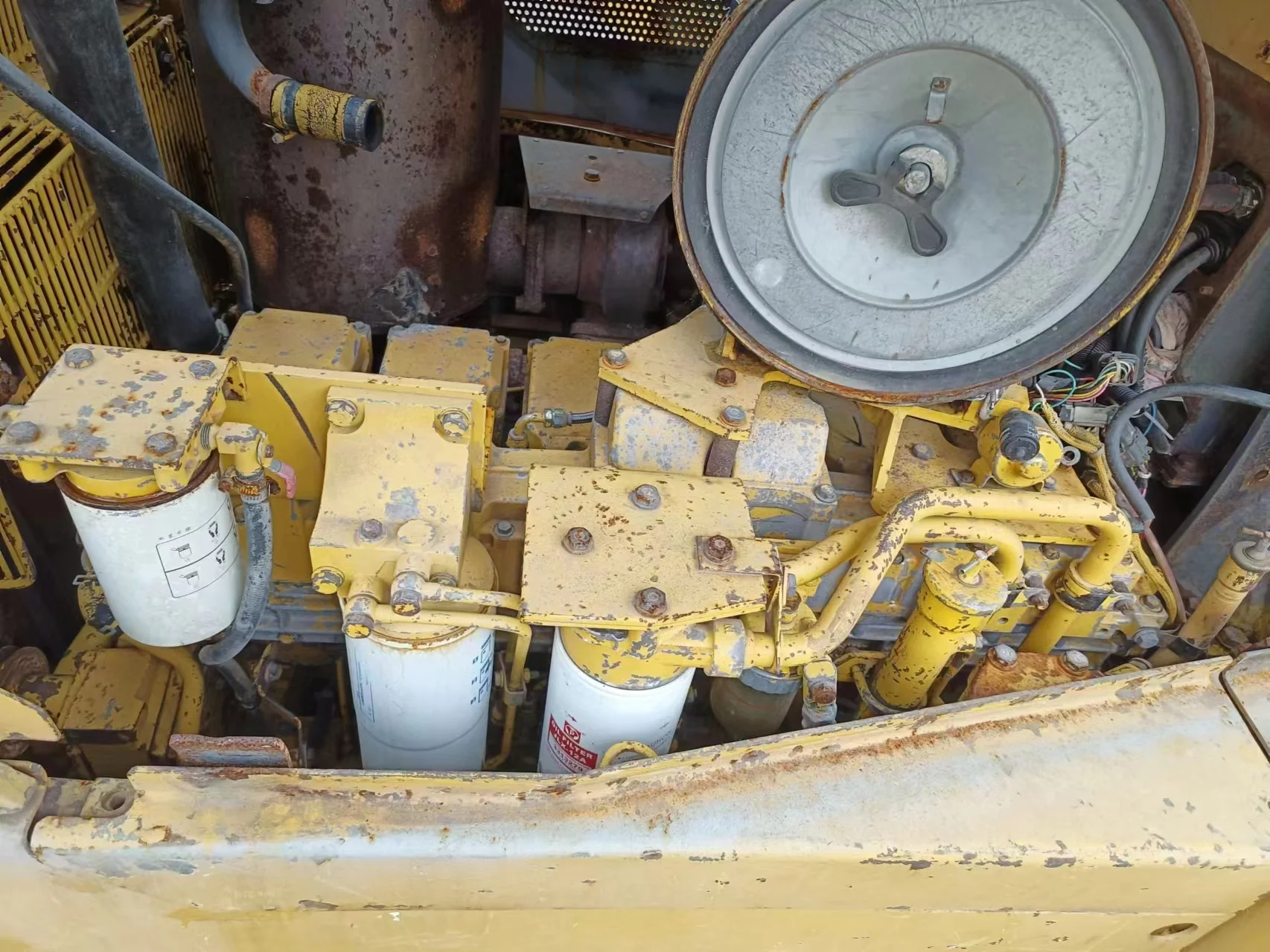 Высокопроизводительный Подержанный бульдозер Komatsu низкий расход топлива используемый гидравлический D155