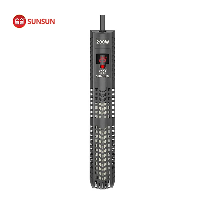Sunsun GR Series Submersible Aquarium Heater Glass Fish Tank Water Heatre 50w 300w 500w Digital Lcd Heating Rod For Aquariums