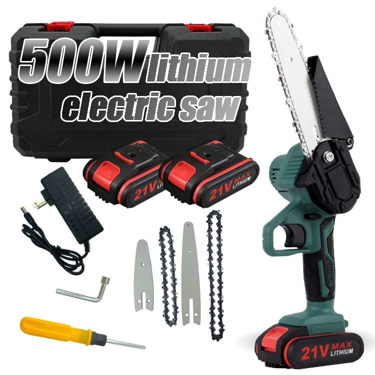 Mini Chainsaw Cordless 6-Inch Upgraded Chain Oil System 775W High Torque Motor Tool  Handheld Small Chain saw