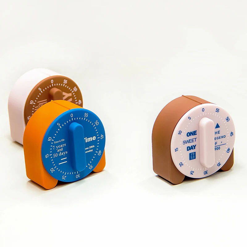 4 colors Round Shape classic Kitchen Timer Manual Mechanical Alarm Sound  Countdown Timer for Home Baking Cooking Steaming