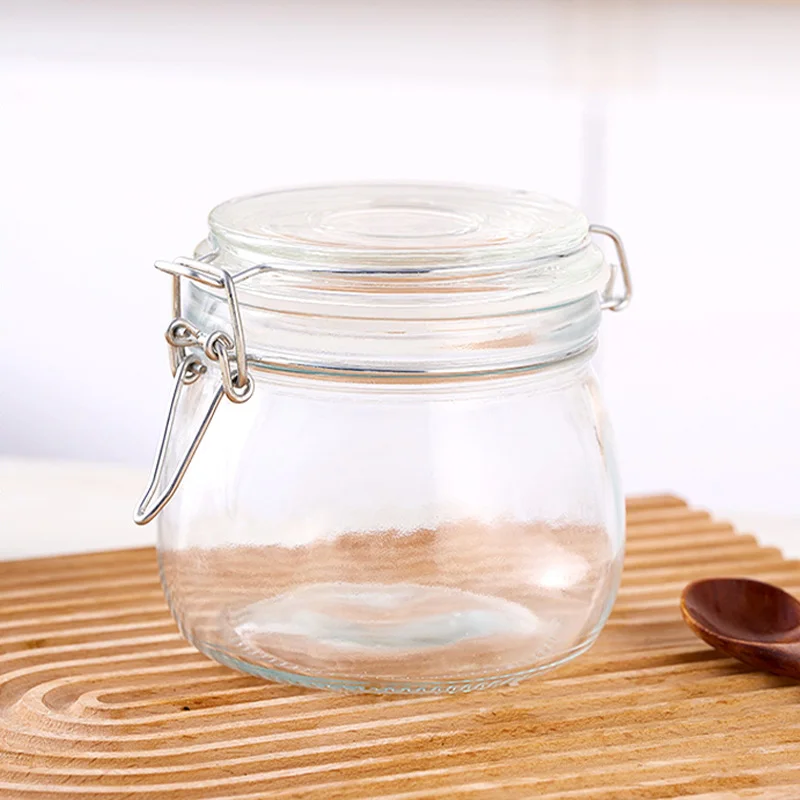 Chinese Supplier 1500ml 2200ml 3300ml Extra Large Glass Storage Containers With Buckle Lids