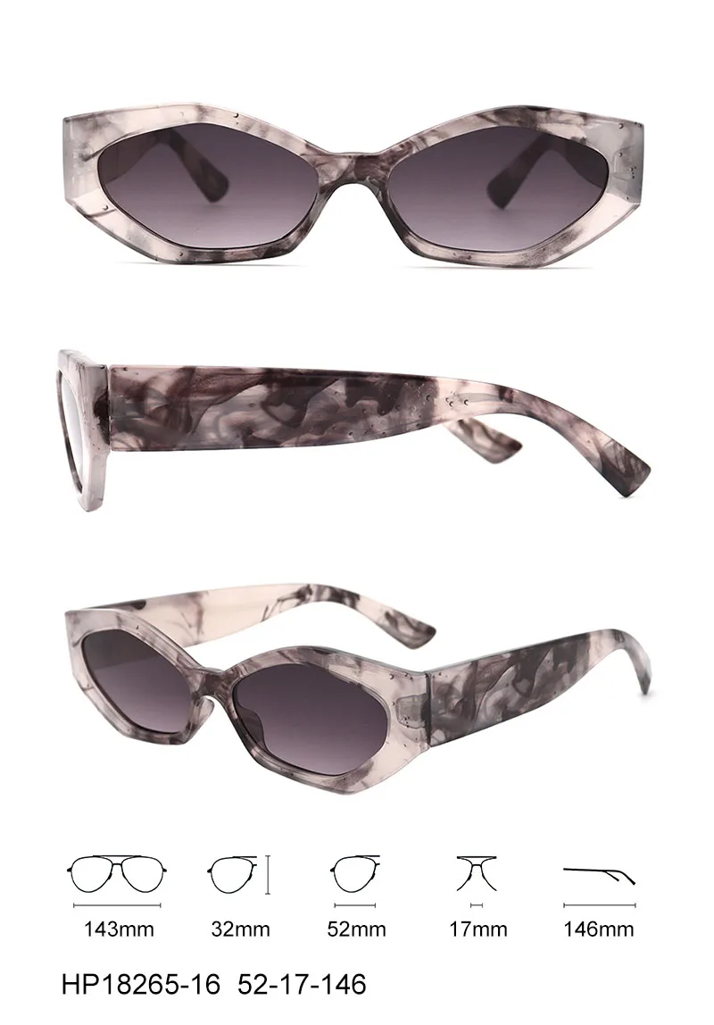 VIFF HP18265 Retro Cat Eye Sun Glasses Lentes De Sol Gafas Fashion Shade Designer Sunglasses 2022