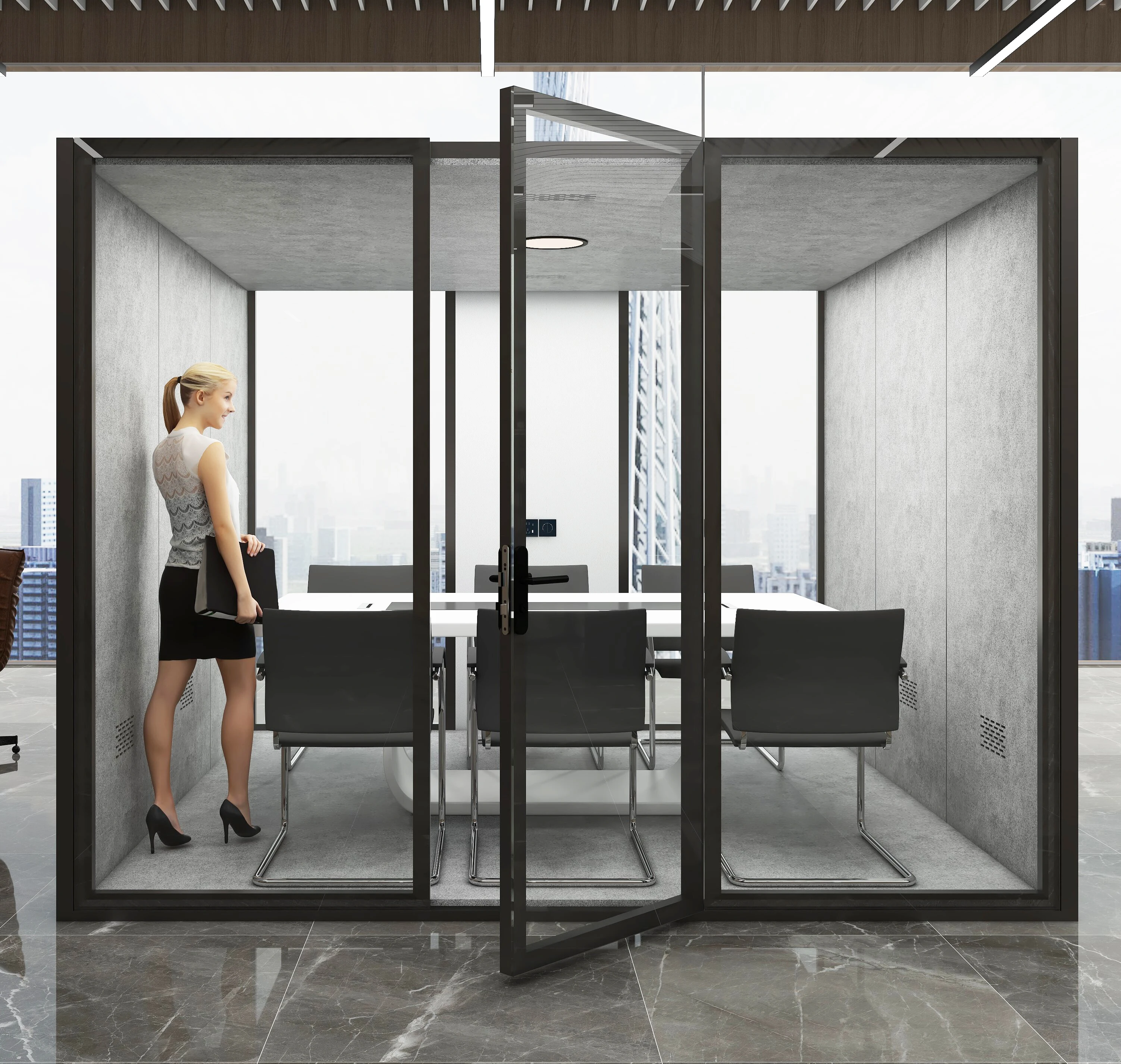 2022 Modern design Movable and easy install soundproof sleeping room pods