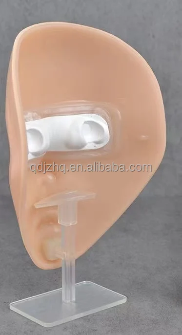 Wholesale Silicone  Eye Makeup Artist Starter Training Eye Shadow Eyebrow Practice  Head Face