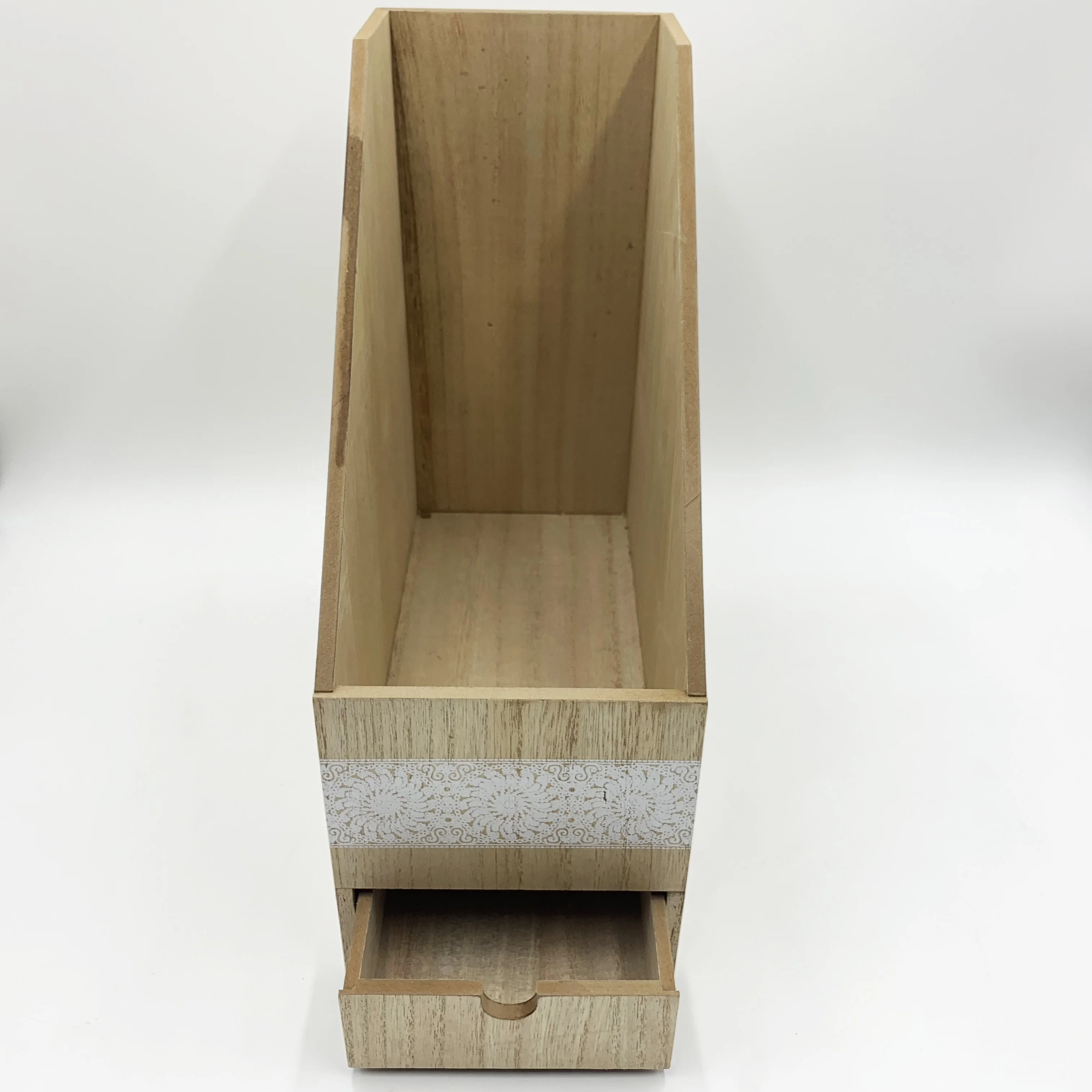 Custom friendly office stationery desktop document storage box wooden file folder