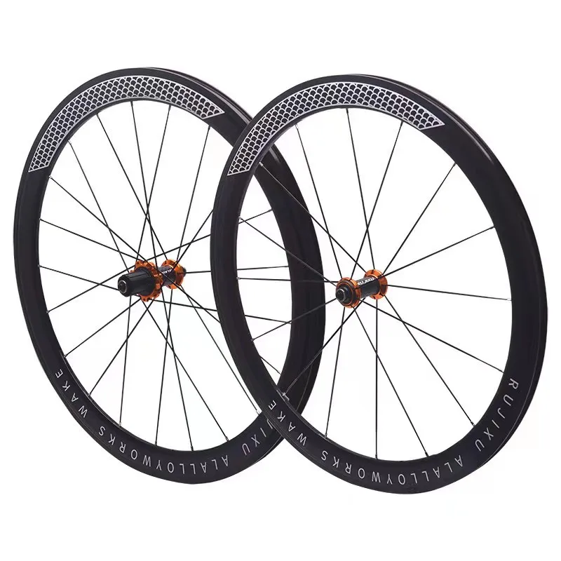 2023 RUJIXU 700C 30/40/50mm V Brake Clincher Aluminium Alloy Bike Wheels Bmx Straight Pull Spokes Wheelset
