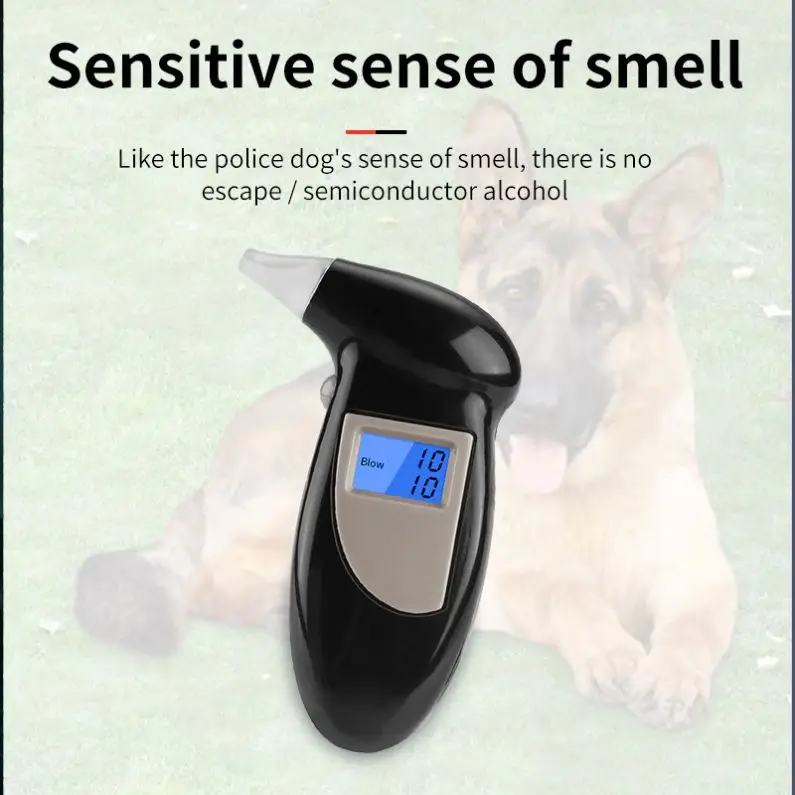  Portable lightweight alcohol tester detector breath analyzer with