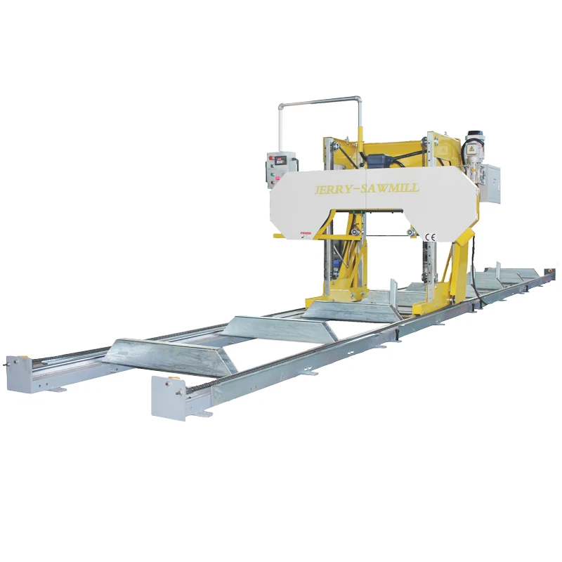 Electric automatic sawmill cheap wood saw machines with wheels fast cutting speed cutting diameter forestry machine