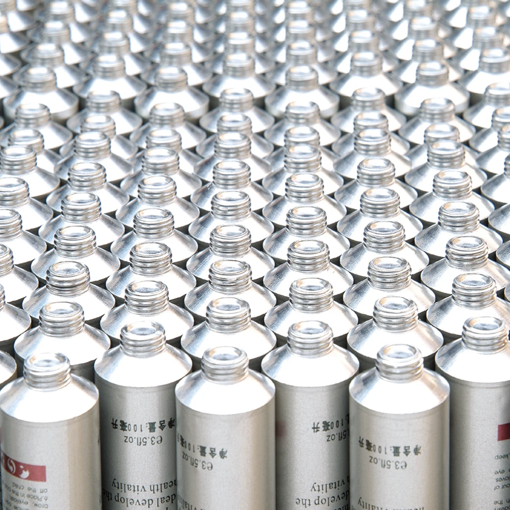 aluminum collapsible tubes for pharmaceutical cosmetic food and industrial with several head and closures