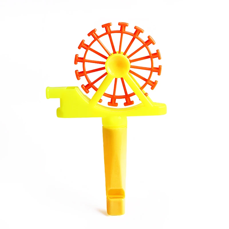 Assemble Ferris Wheel Design Small Baby Whistle Cheap Plastic Mini Whistle Toy For Sale