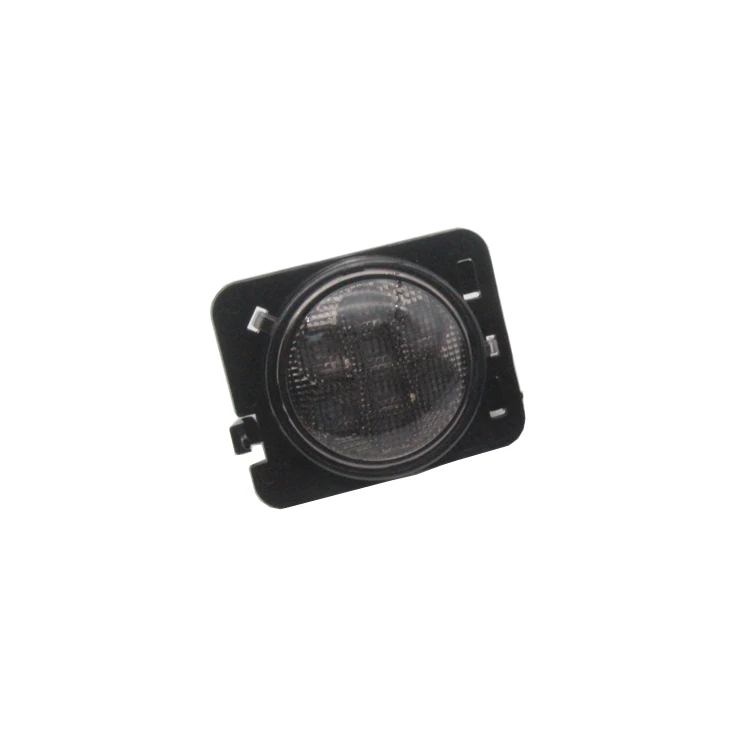 Smoked LED Fender Flare Light Side Marker Turn Signals Wheel eyebrow lamp  For Jeep Wrangler JK 2007-2017