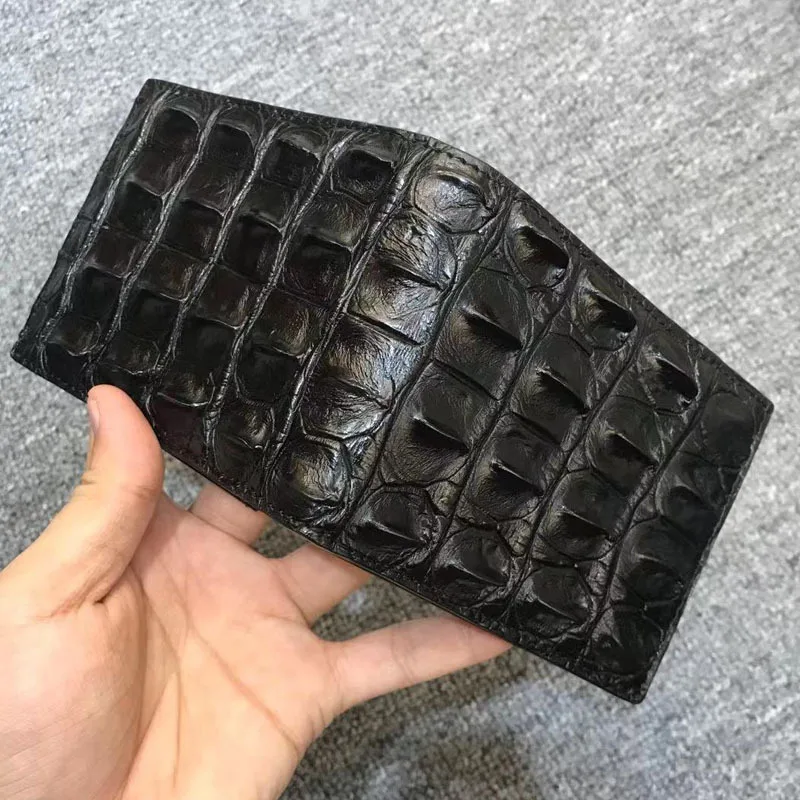 Rco01 Men Exotic Crocodile Leather Custom Purse Manufacturer Wallet Card Holder Designer Luxury Bifold Alligator Skin Wallet