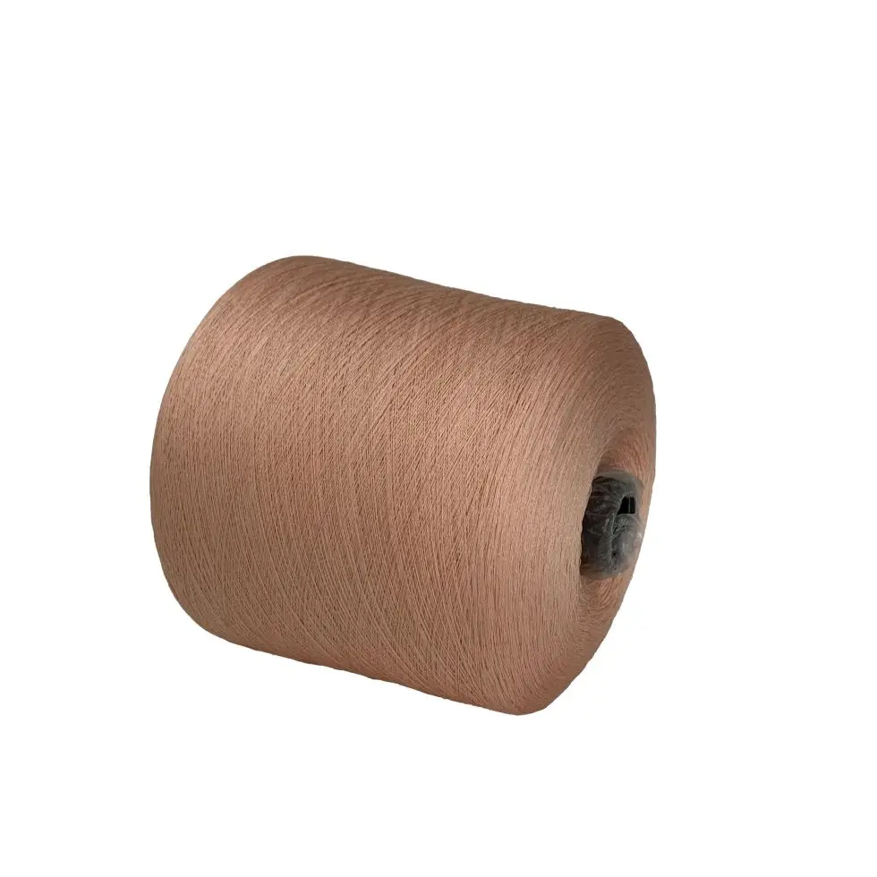For flat knit machine recycle polyester viscose sweater yarns blended yarn