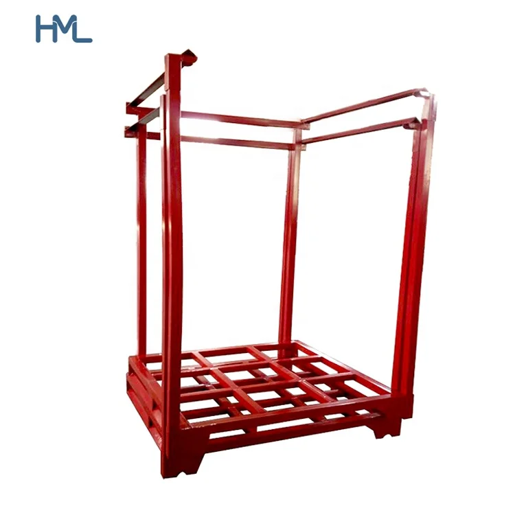 Промышленный Склад, сверхпрочная логистика, складная металлическая стальная труба nestainer, Штабелируемая стойка