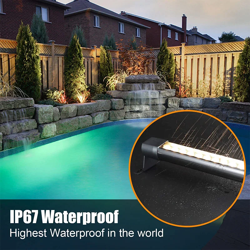 Наружные светодиодные настенные шайбы освещение RGB 18 Вт 24 36 водонепроницаемые светильники