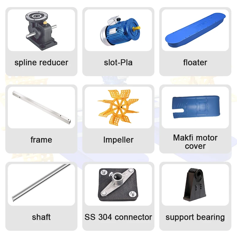 2020 new solar high quality farm fish pond paddle wheel aerator