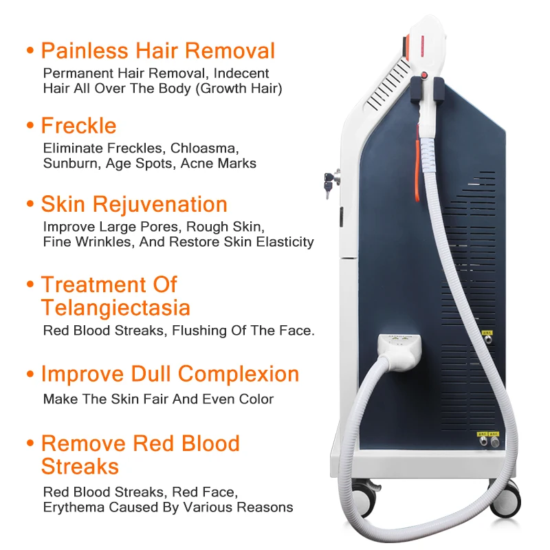 Hot Sale 808nm Diode Laser Hair Removal Machine Esthetician 755 808 940 1064nm Diode Laser Person Care Painless Body Care