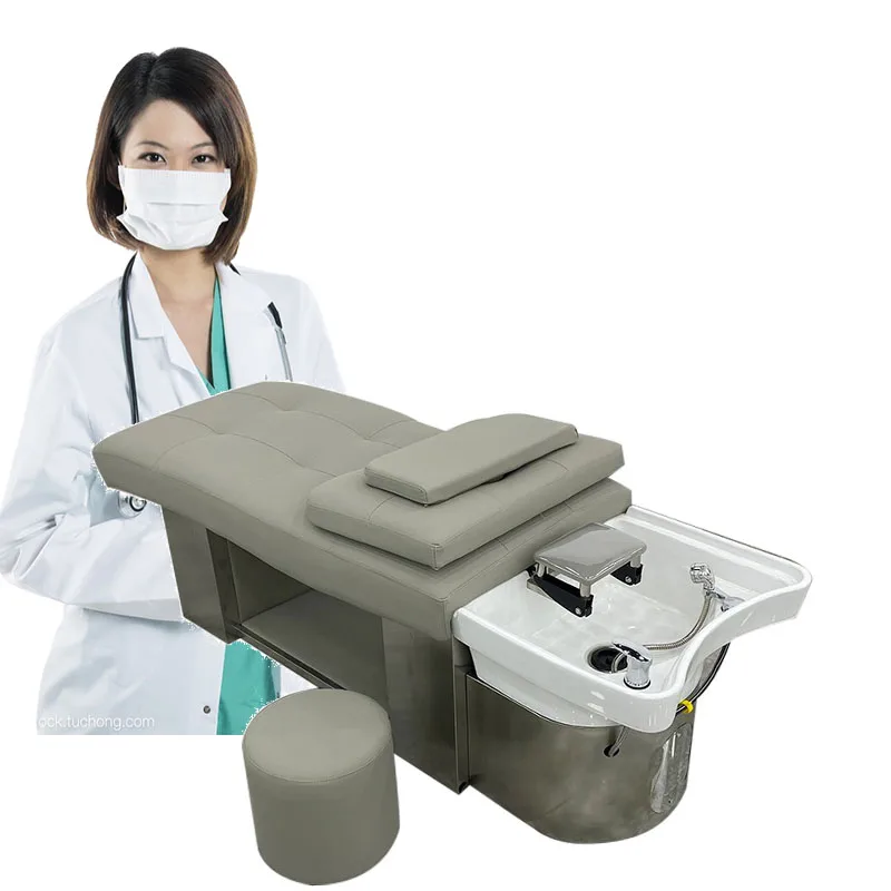 Hairdressing Hair Salon Mobile Wash Shampoo Basin Furniture Chair Origin Type GUA General Product Place Model Commercial Kingwin