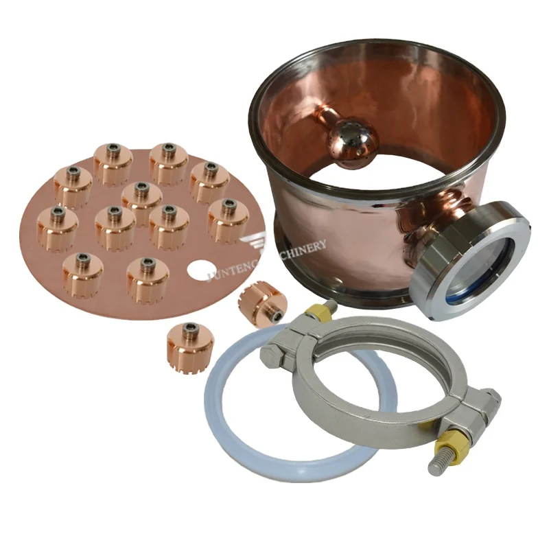 Оптовая продажа по заводской цене, медные пузырьки и колонки для спиртовой дистилляции