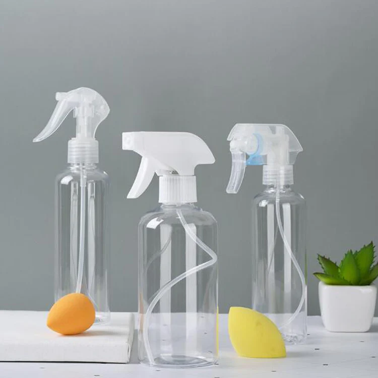 
Eco Friendly Portable 500ML 50ML 30ML 100ML Clear Custom Water Small Pocket Empty Mist Plastic Spray Bottle 