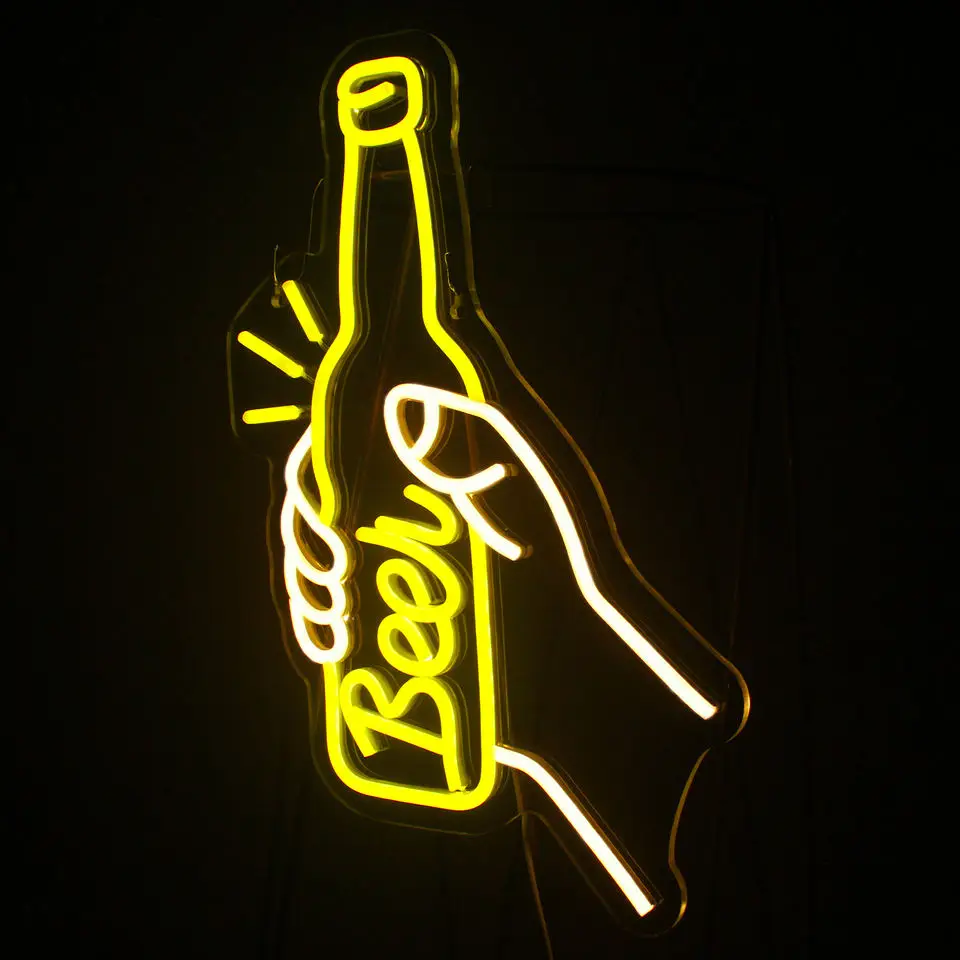 Neon Sign For LED BAR Clink Beer Party Club Room Hanging Lighting USB Powered Cheers Atmosphere Wall Decor