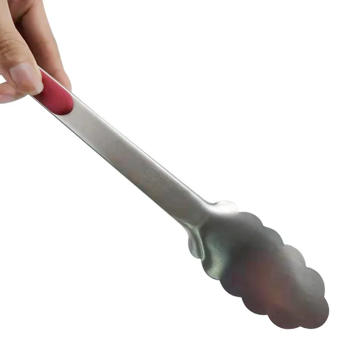 Factory direct BBQ barbecue clip Stainless steel food tongs