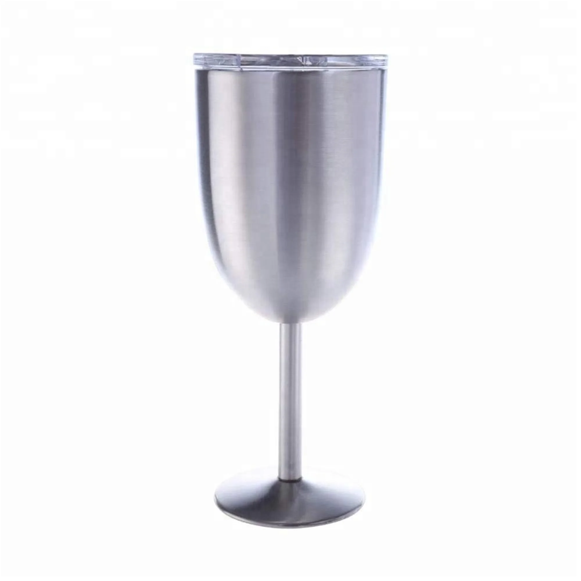 350ml Double Wall Stainless Steel Vacuum Wine  high quality goblets red wine glasses stainless steel beer goblet