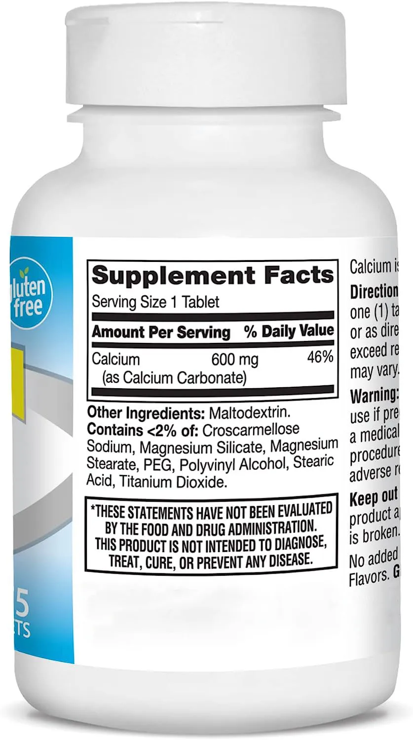 Factory OEM Calcium Supplement 600 mg food supplement supplement bone calcium 75 tablets non-gmo an Organic