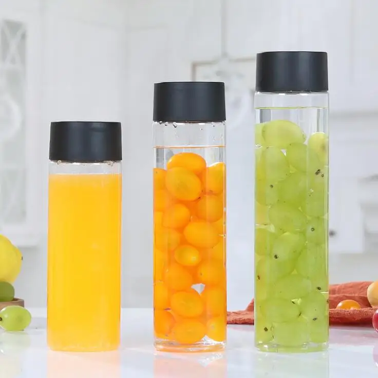 Экологичная стеклянная бутылка для воды Voss 500 мл пустая прозрачная индивидуальный логотип холодного кофе