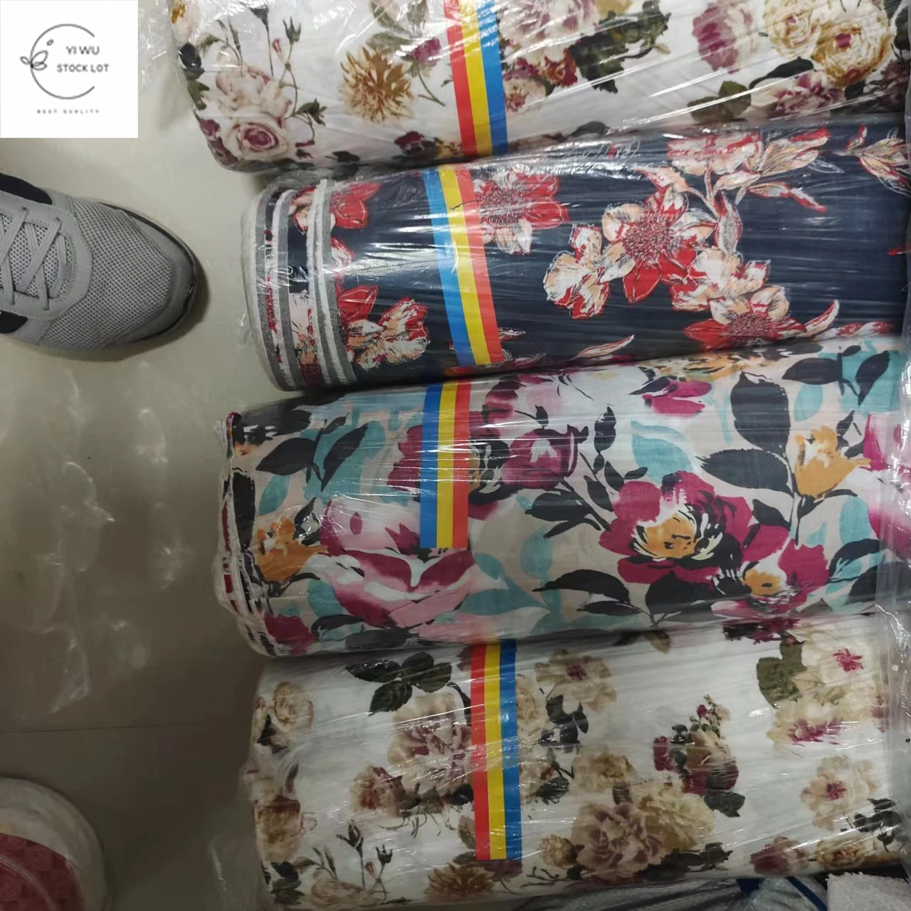 China wholesale hot-selling small batch cotton linen printing stock lot fabric