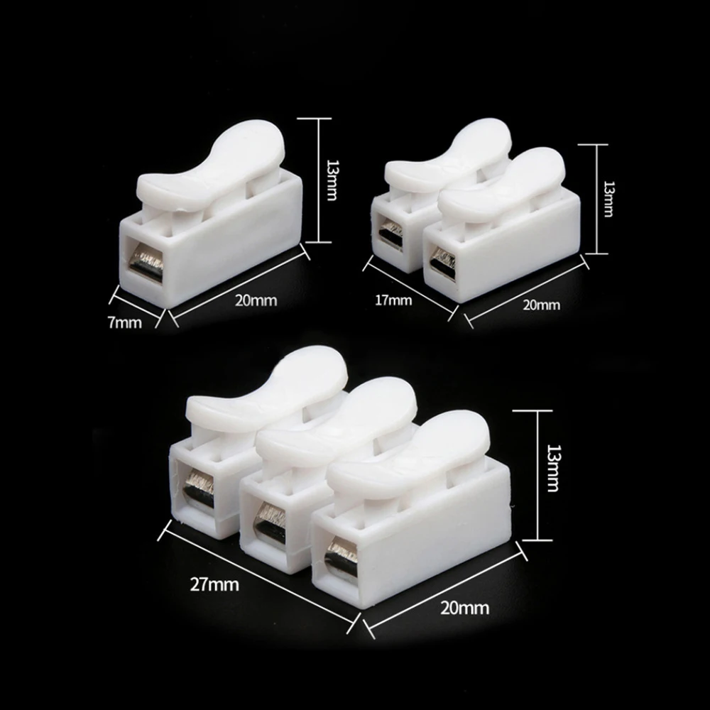 CH1 CH2 CH3 Push Quick Wiring Terminals led connector mini Electrical fast wire connectors For Easy Safe Splicing Into Wires