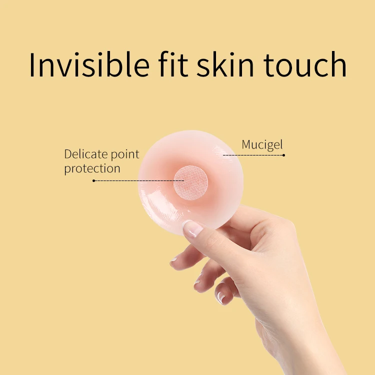 stylish washable sustainable traceless invisible sticky silicone nipple covers for womens strapless