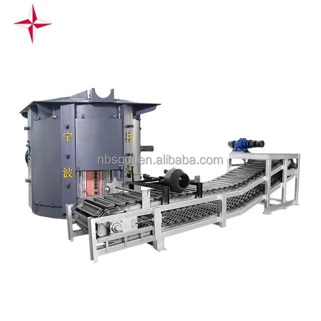 SHENGUANG Top Grade Scrap Aluminum Melting Furnace With Reducer Tilting Furnace Induction Aluminum Furnace Melting