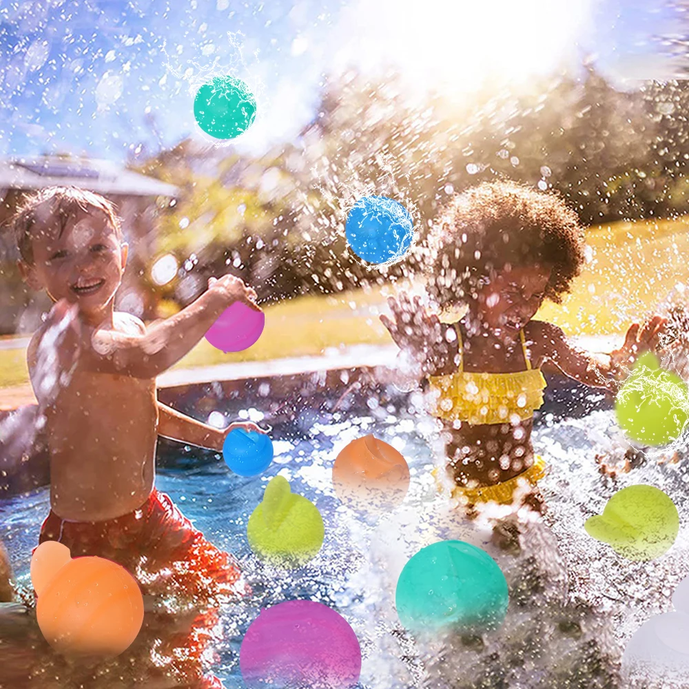 New Product idea 2024 Refillable Water Bomb Balloons Pack Self Sealing Balloons Silicone Water Bomb Balloons With Summer Toys