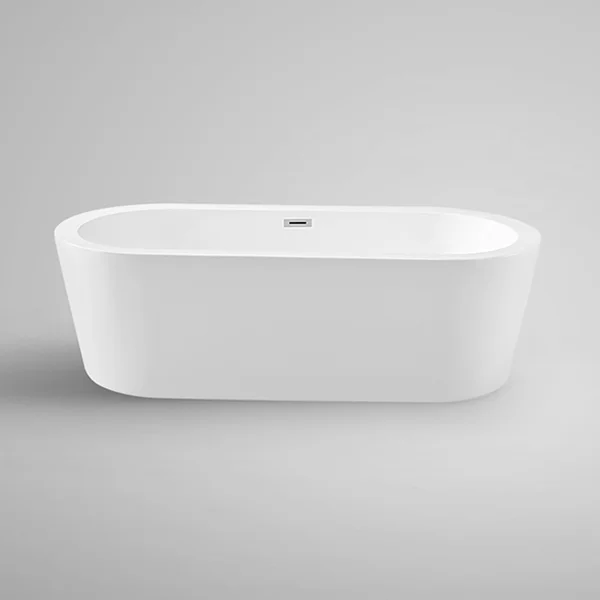 2024 modern design freestanding 1.65m size watermark indoor bathroom acrylic bathtubs bath tub for adult
