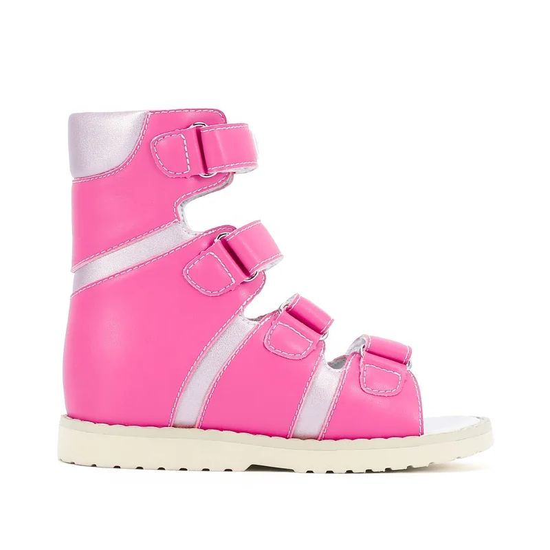 Children clubfoot flatfeet X/O Leg orthotic corrective shoes stylish kid girls summer footwear fancy sandals