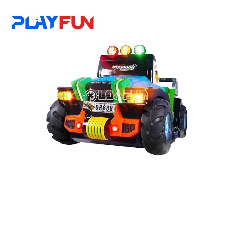 Coin-operated indoor amusement kid ride  Off road x drift vehicle big car kiddie kids rides video children riding game machine