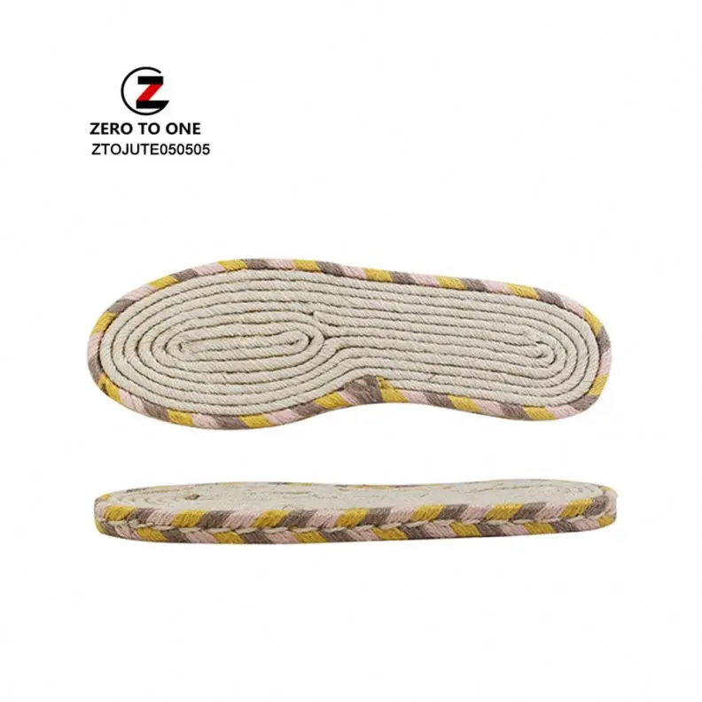 2021 New Style Fashion Brand Handmade Espadrilles Soles Women Jute Hemp Fiber Rope Sole Outsole For Shoe Sandal