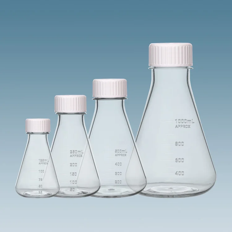 Поликарбонатные колбы erlenmeyer 500 мл 250 1000 пластиковая коническая колба для химической