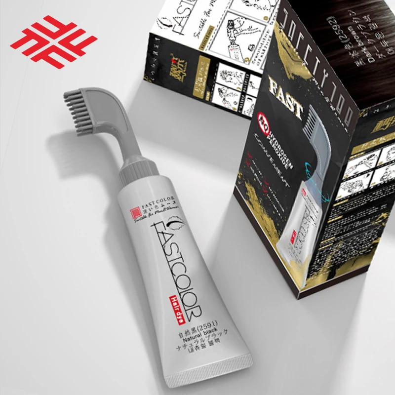 Premium FastColor Non Allergic Instant Hair Color Comb Wholesale Hair Dye