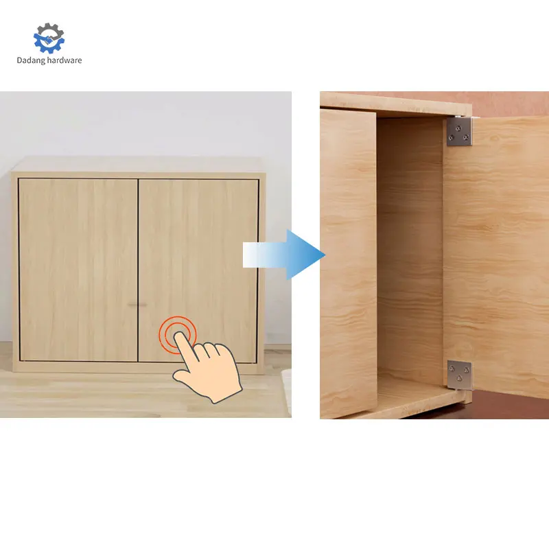 Factory Low Price New Stainless Steel Concealed Hinge Upper Lower Hidden Cabinet Hinge Wood Door Furniture Kitchen Application