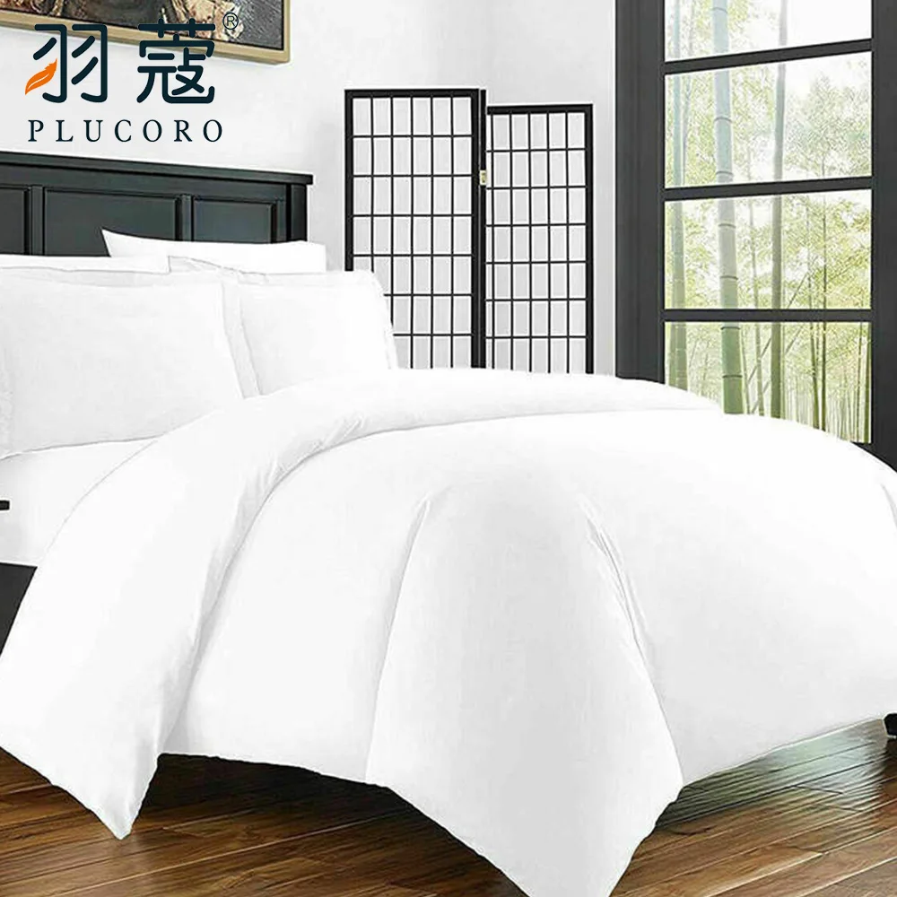 Bedding Set Hotel Luxury Bed Linen White Duvet Cover Pillowcase Queen King Size Wholesale