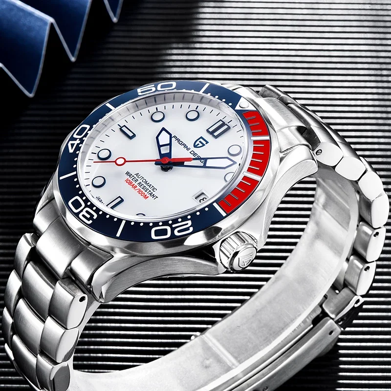 
2020 NEW PAGANI 1667 Curved Sapphire Glass Luxury Men Mechanical Automatic Watches Japan NH35 100M Waterproof Watch Dropshipping 