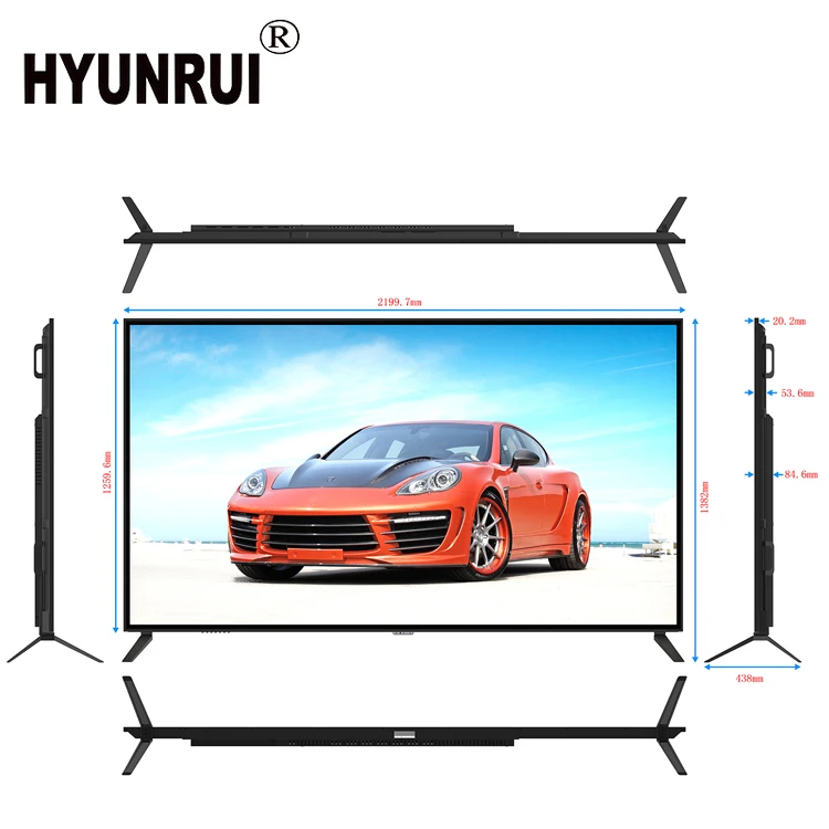 43/50/55/65 inch T2-S2 standard feature TV OEM LED Backlit Chinese manufacturer smart LED TV