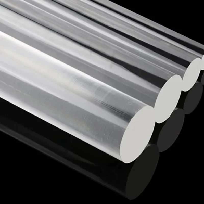 Clear Acrylic Round Rod Lucite Block Stick 2mm 3mm 4mm 5mm 6mm 8mm 10mm 12mm 15mm 18mm 20mm 25mm 30mm 35mm 40mm 45mm 50mm 60mm