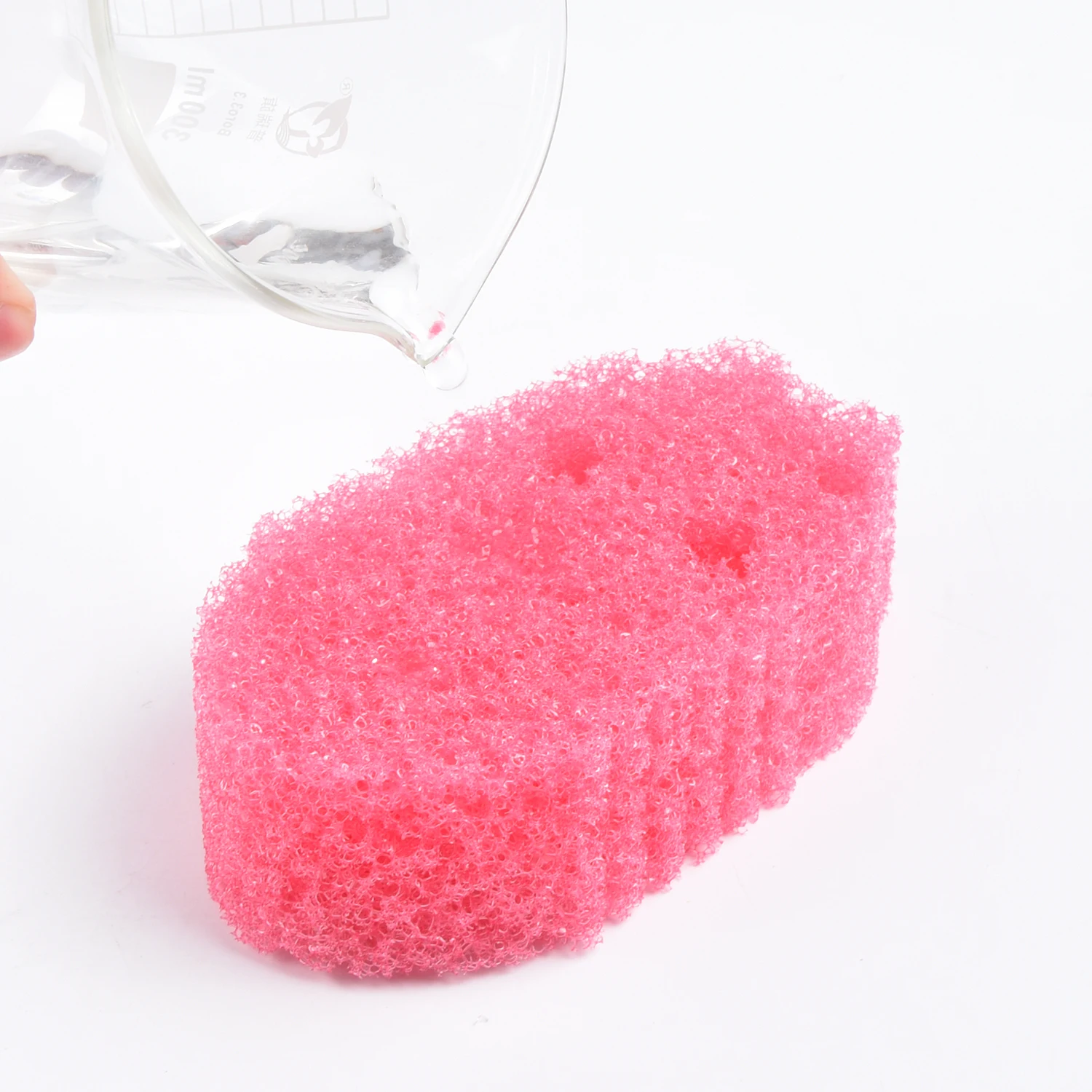 2024 New Second Generation Household cleaning Bee-Shaped Scrub temperature sensitive Sponge Premium PU Material for Kitchen